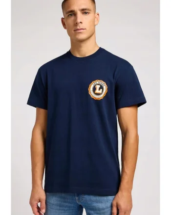 Tricou barbati,  Bumbac, Albastru