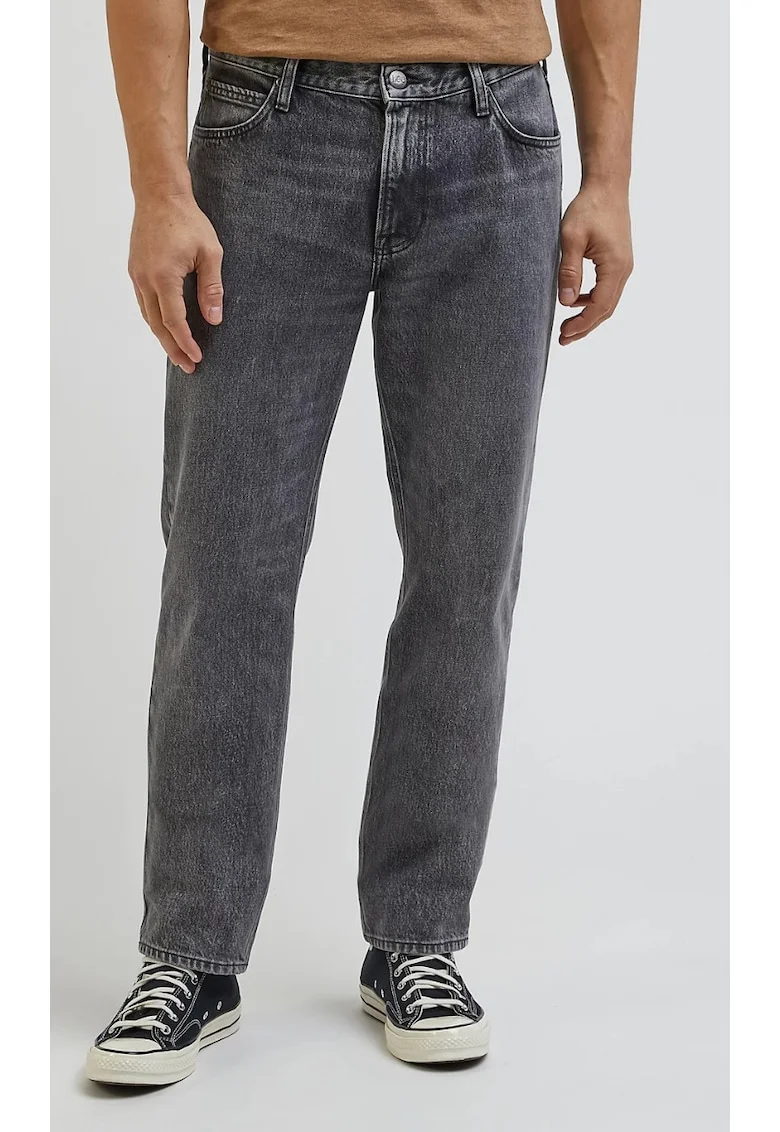 Blugi barbati  Relaxed fit, Gri, Bumbac,