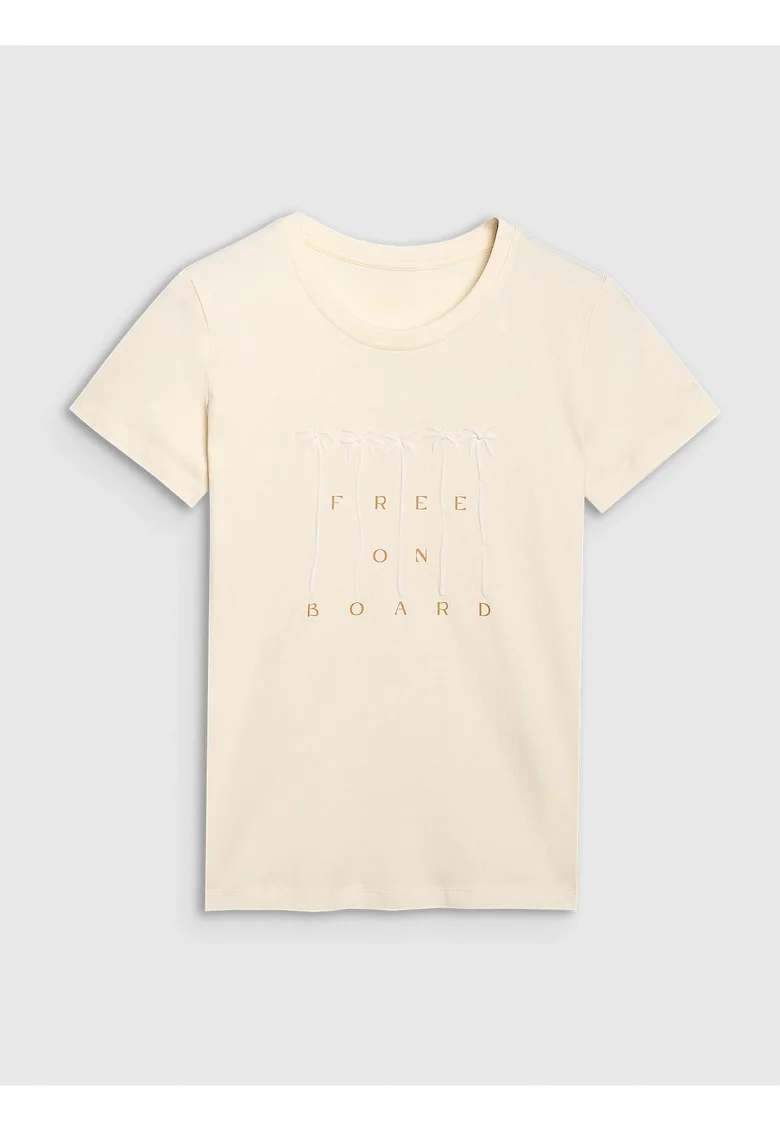 Tricou  Crem, Bumbac, Crem