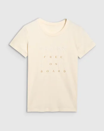 Tricou  Crem, Bumbac, Crem