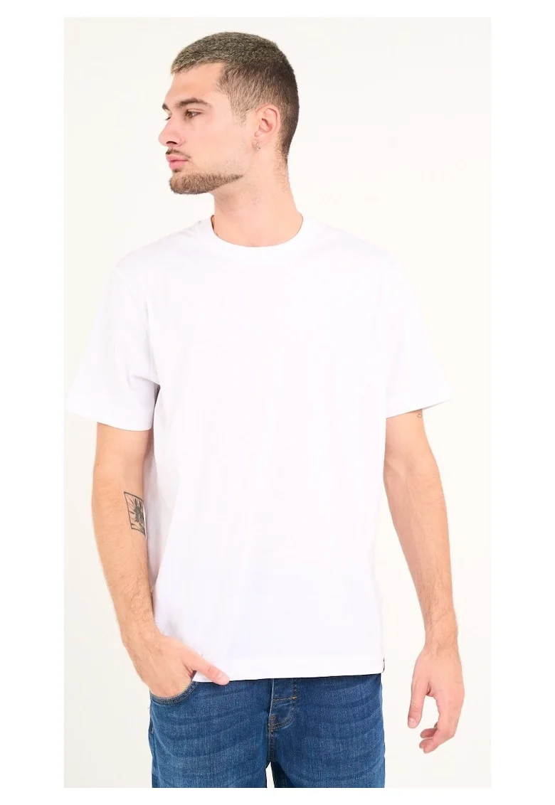 Kenvelo - Tricou barbat cu maneca scurta (WHITE, Material: Bumbac
