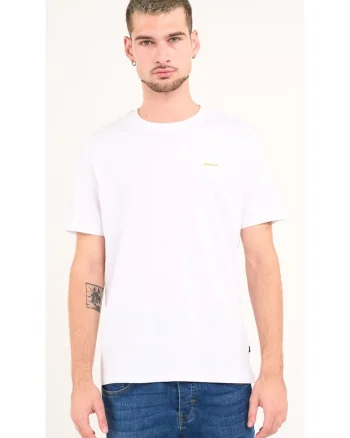 Kenvelo - Tricou barbat cu maneca scurta si logo ( WHITE, Material: Bumbac, Alb