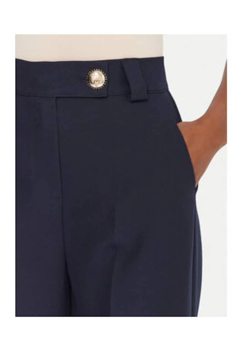Pantaloni  bleumarin, 90% poliester, 10% elastan - 65875, Bleumarin
