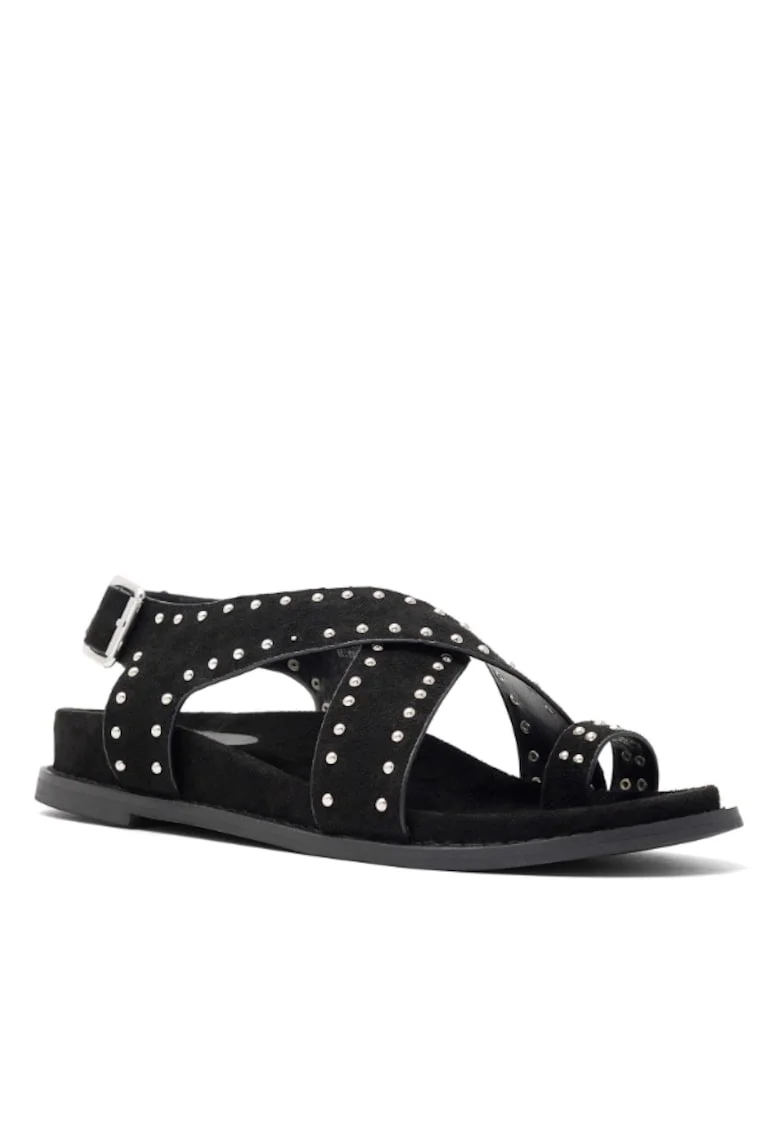 Sandale dama,  5904862863788, Negru, Textil, Negru
