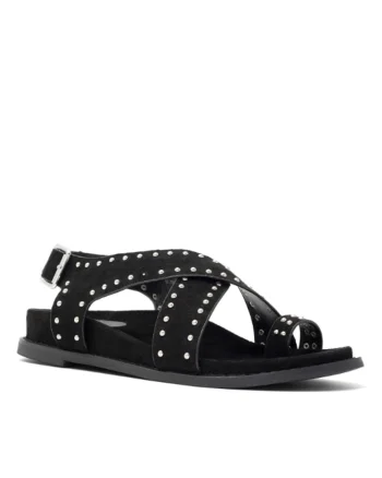 Sandale dama,  5904862863788, Negru, Textil, Negru