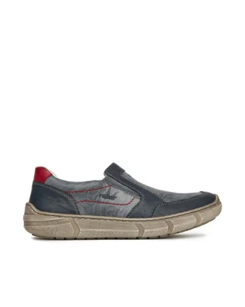 Pantofi barbati,  gri, piele naturala