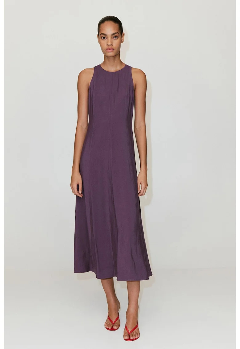 Rochie lunga evazata, Deep Purple