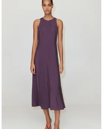 Rochie lunga evazata, Deep Purple