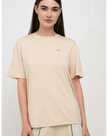 Tricou relaxed fit, Bej deschis