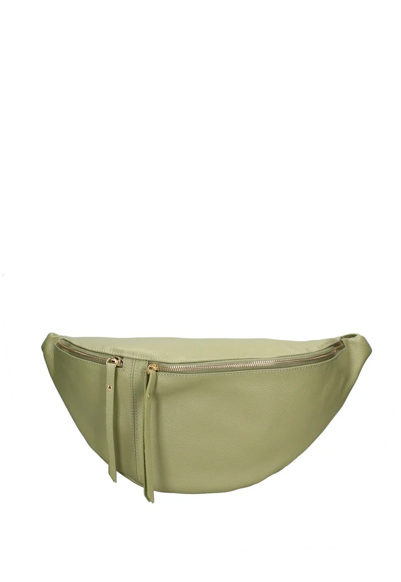 Borseta de piele Caelia, Verde deschis