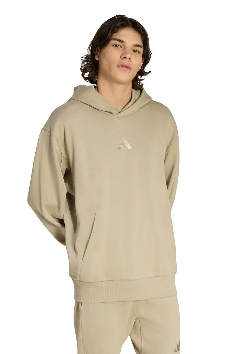 Hanorac lejer cu buzunar kangaroo All SZN, Crem