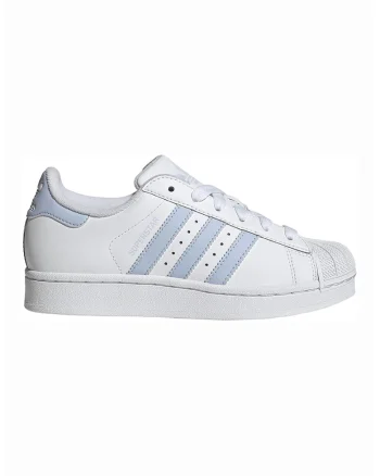 Pantofi sport Superstar II de piele, Alb/Albastru lavanda