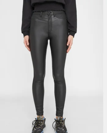 Pantaloni skinny din piele ecologica Callie