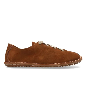 Pantofi casual din piele intoarsa, cu siret elastic