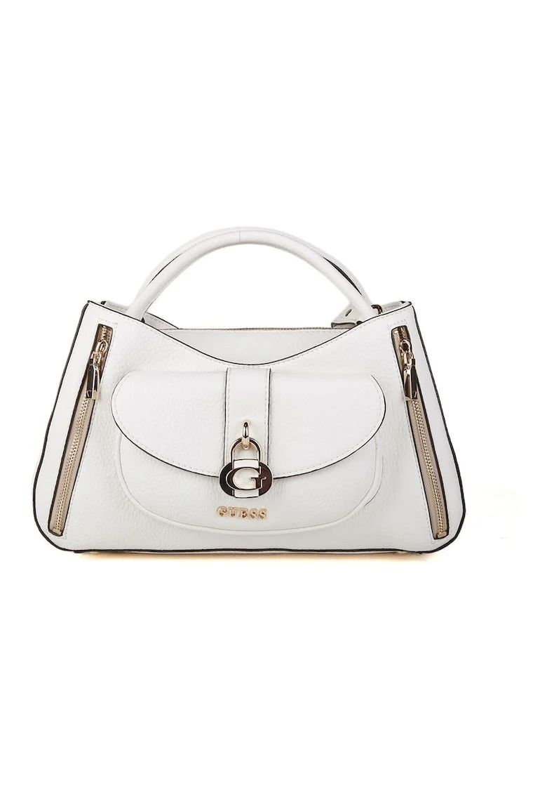 Geanta de umar cu buzunar exterior Jessa, piele ecologica, 34x20x10 cm