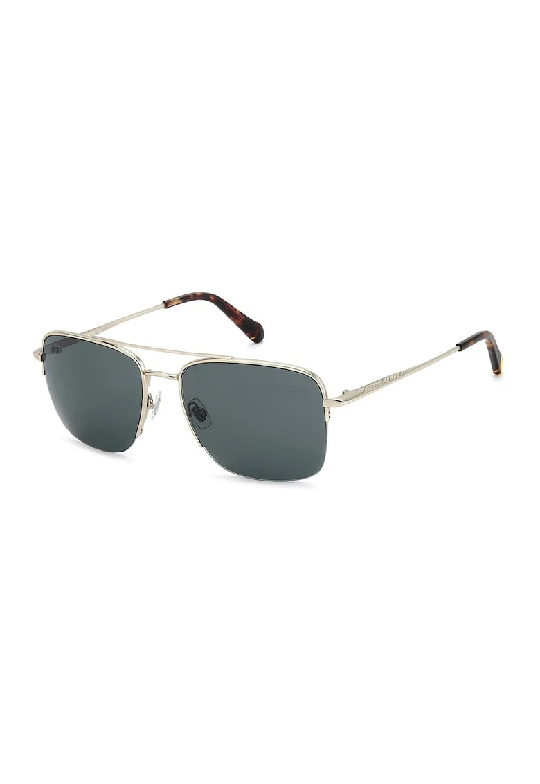 Ochelari de soare aviator cu lentile uni, Auriu