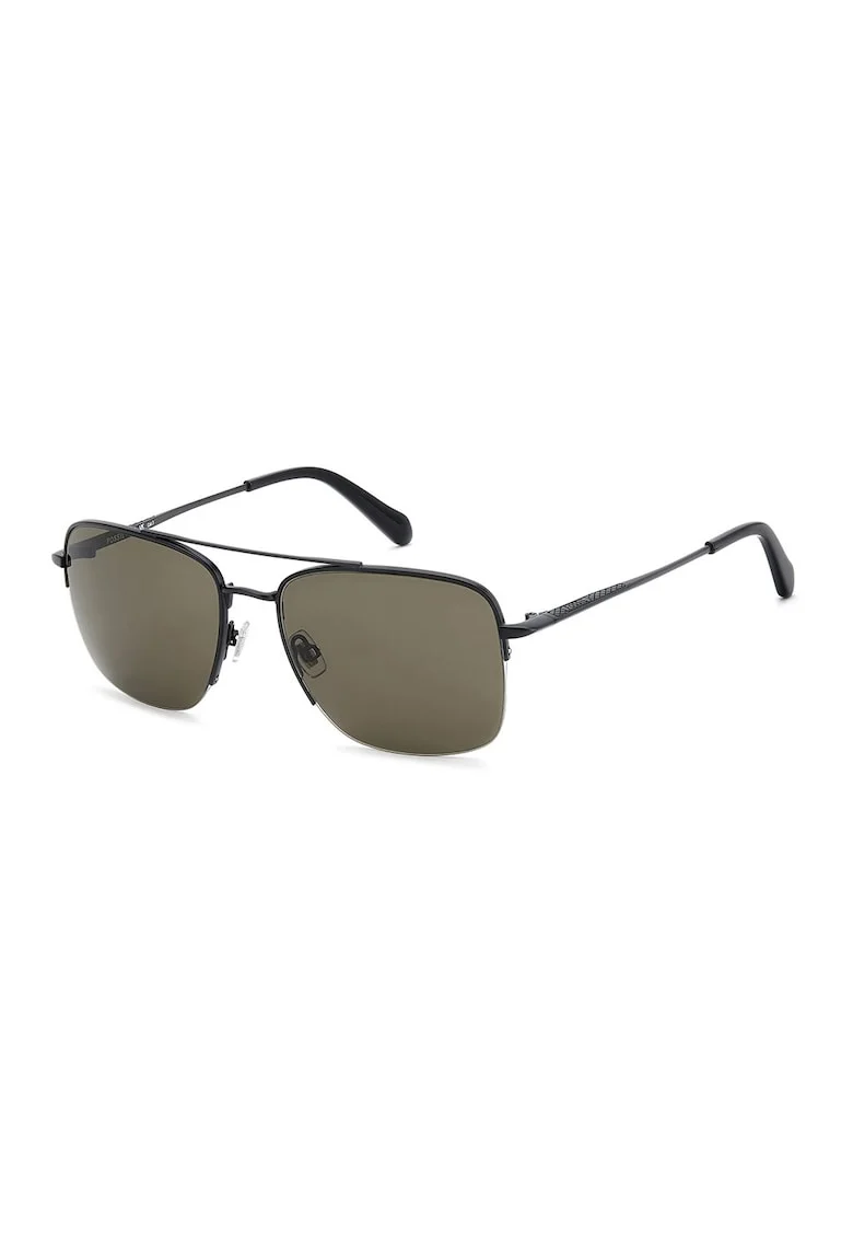 Ochelari de soare aviator cu lentile uni, Negru