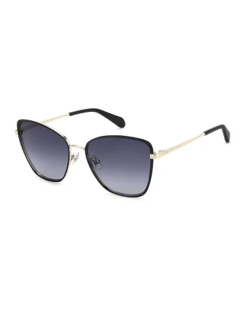 Ochelari de soare butterfly cu lentile in degrade, Auriu/Negru