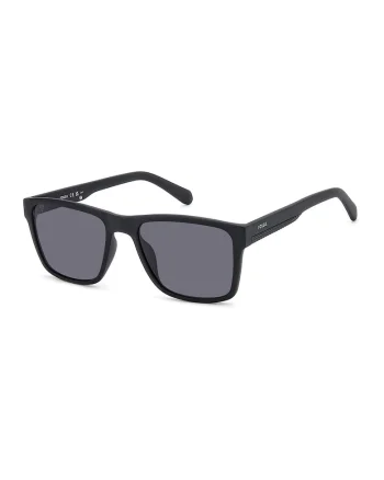 Ochelari de soare dreptunghiulari cu lentile uni, Negru