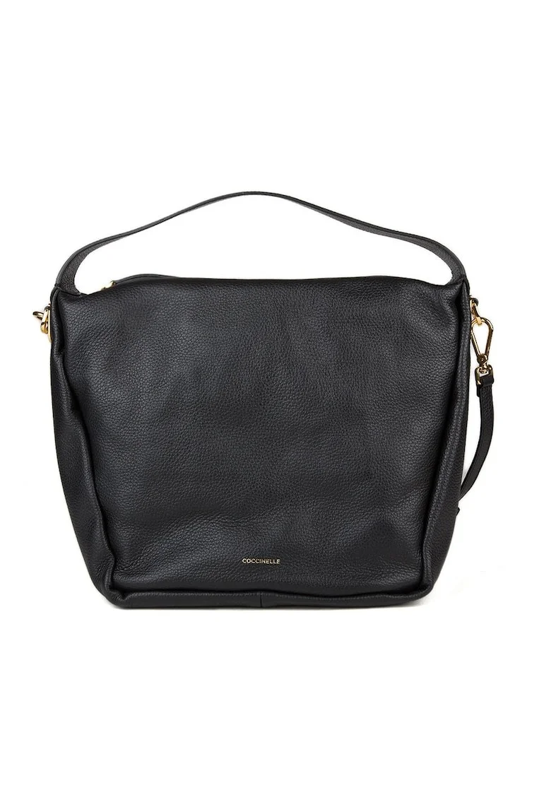 Geanta tote din piele naturala cu aspect granulat Oliver, 30x27x17cm