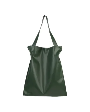 Geanta de piele ecologica cu bareta de umar 604751, Verde englez
