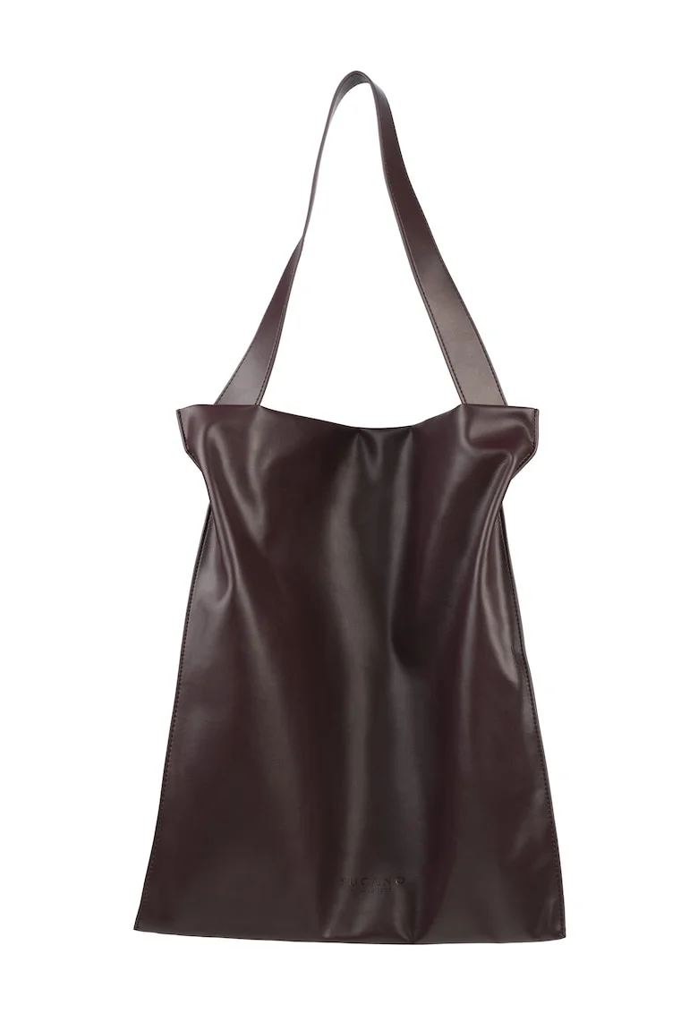 Geanta de piele ecologica cu bareta de umar 604751, Violet