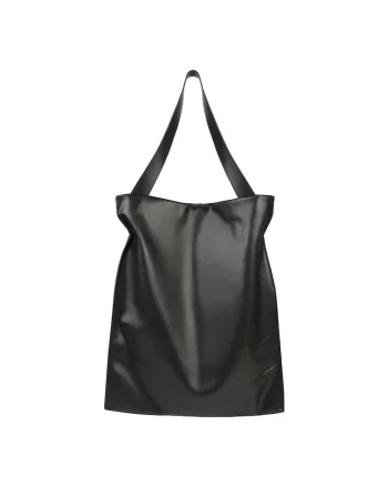 Geanta de piele ecologica cu bareta de umar 604751, Negru