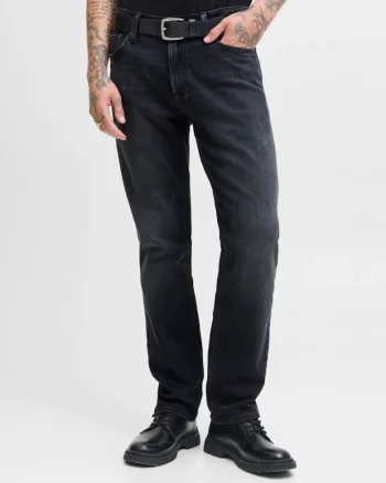 Blugi JJICLARK JJORIGINAL, barbati cu talie medie si croiala Regular fit, Gri inchis