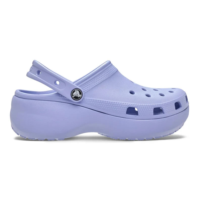 Saboți Crocs Women's Classic Platform Clog Albastru - Blue Haze