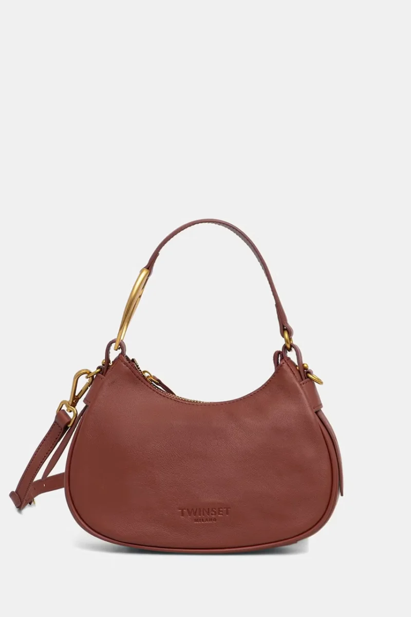 Twinset hobo bag pentru femei din piele