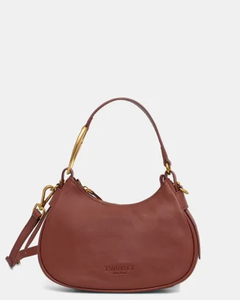 Twinset hobo bag pentru femei din piele