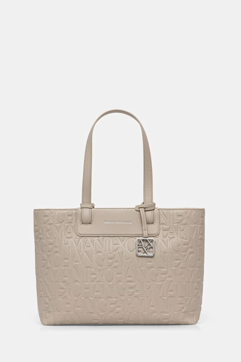 Armani Exchange geantă shopper pentru femei cu imitație de piele