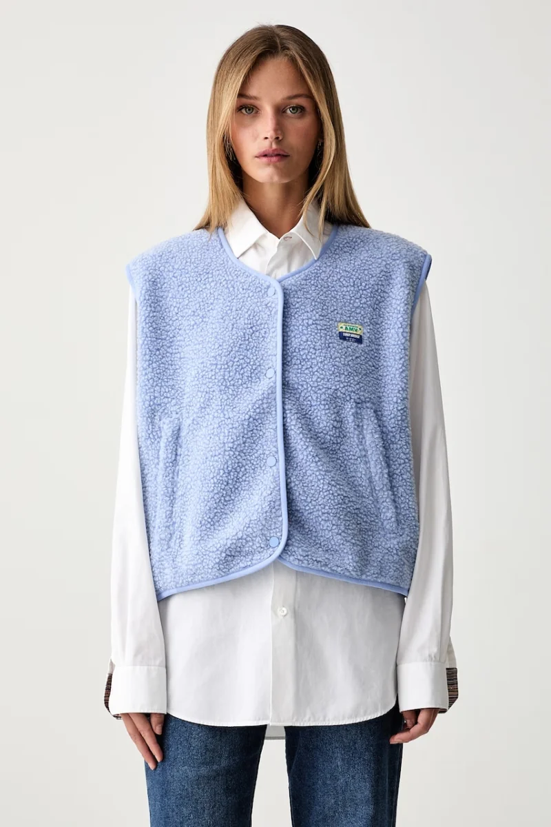 American Vintage vestă pentru femei din polar