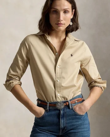 Polo Ralph Lauren cămașă pentru femei din bumbac