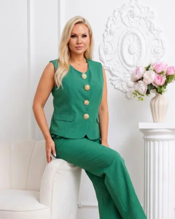Compleu elegant verde format din...