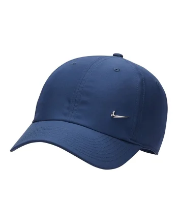 Sapca unisex cu monograma metalica discreta, Albastru inchis