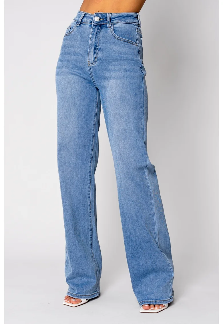 Blugi elastici largi Blue 19714, BLUE