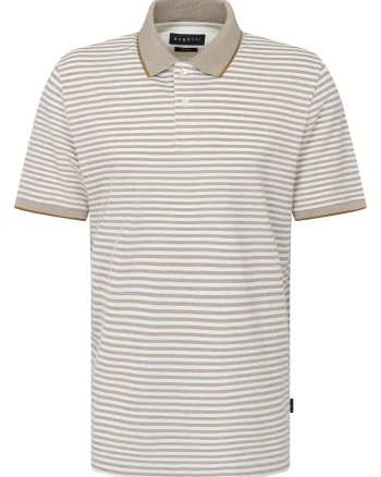 Tricou barbati,  bej, 60% bumbac, 40% poliester, Bej
