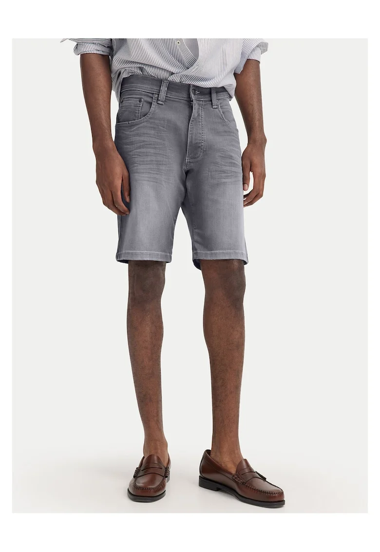 Pantaloni scurti Barbati,  Gri, Bumbac, Fermoar