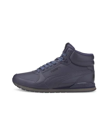 Pantofi sport mid-high unisex de piele ST Runner v3, Albastru inchis