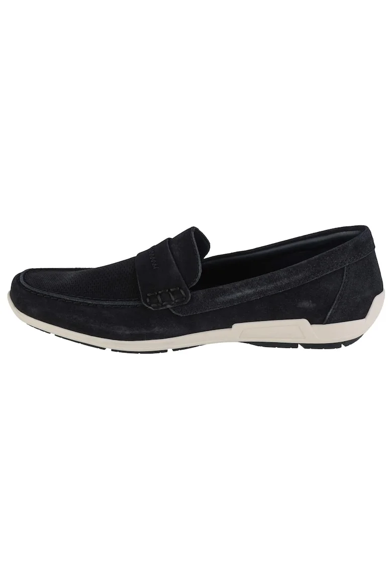 Mocasini barbati, Piele intoarsa 46184, Bleumarin