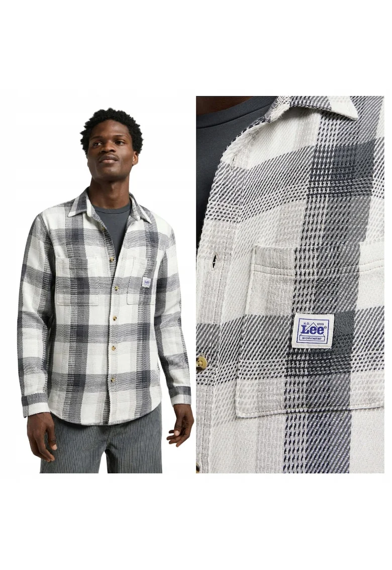 Camasa Pentru Barbati,  Marimea S, Multicolor, Workwear Shirt 2.0, Croiala Relaxed Fit, Model Drept Regular, Nasturi, 2 Buzunare