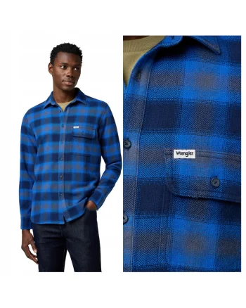 Camasa Pentru Barbati,  Marimea M, Albastru, 1 Pkt Indigo Shirt, Compozitie 100% Bumbac, Croiala Confortabila, Inchidere Nasturi