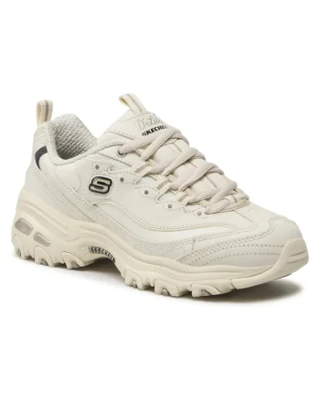 Pantofi sport din piele cu logo D'Lites Fresh Start, Alb, Bej
