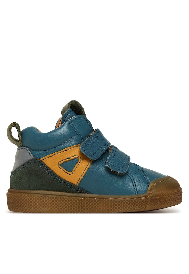 Ghete baieti Rosario,  piele naturala, multicolor