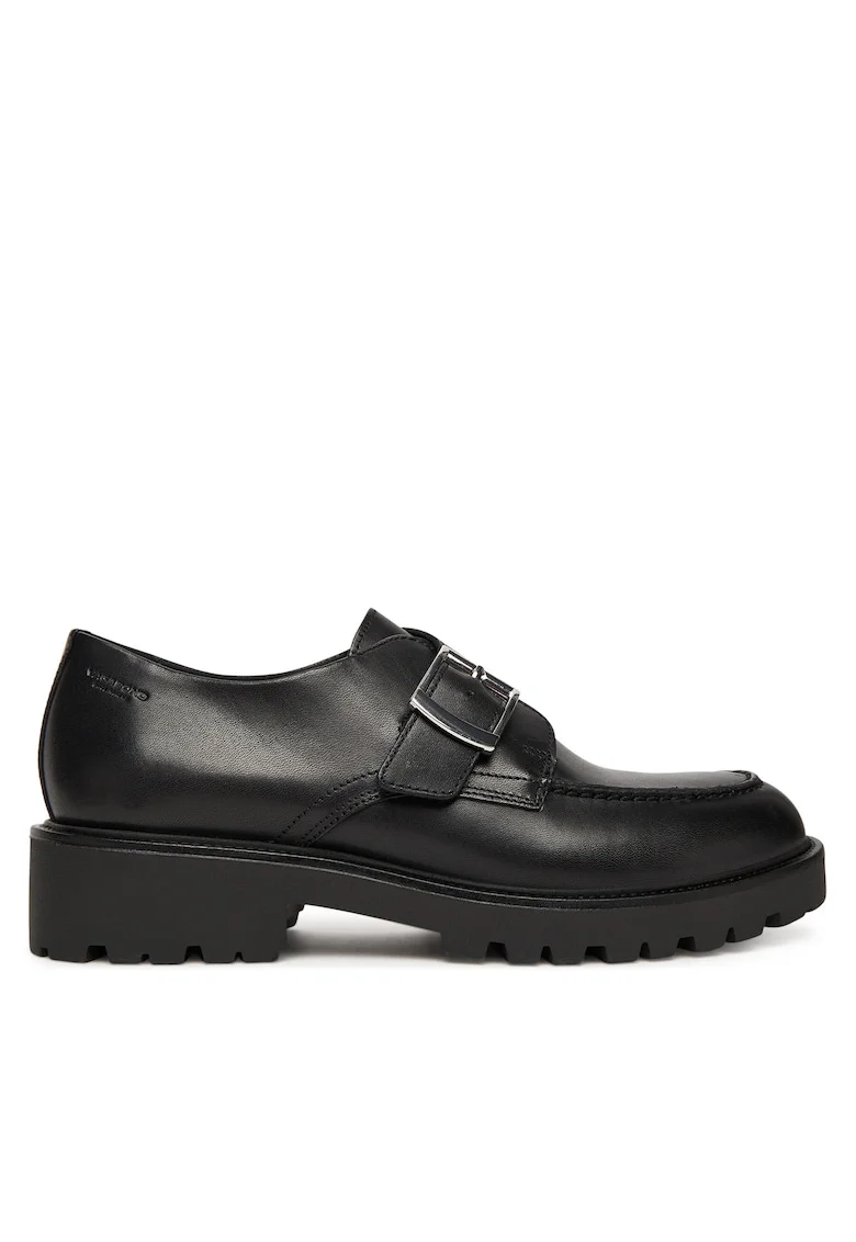 Mocasini dama  Black Kenova, piele naturala, negru