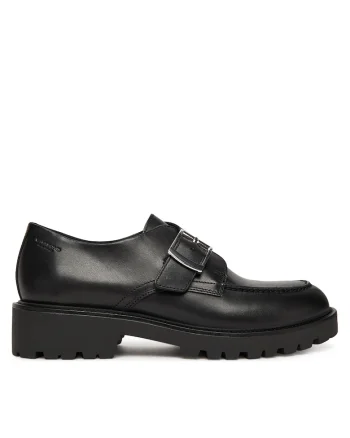 Mocasini dama  Black Kenova, piele naturala, negru