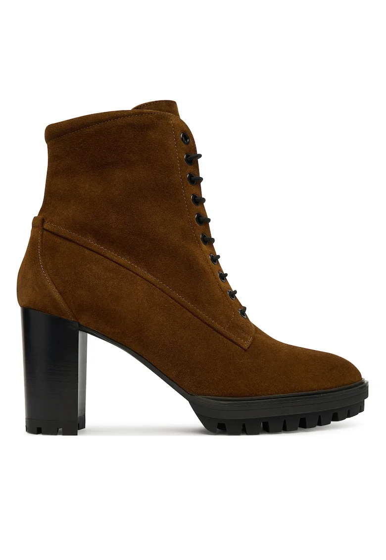 Botine dama 0-187832-55000, Hogl, Piele naturala, Maro, Maro