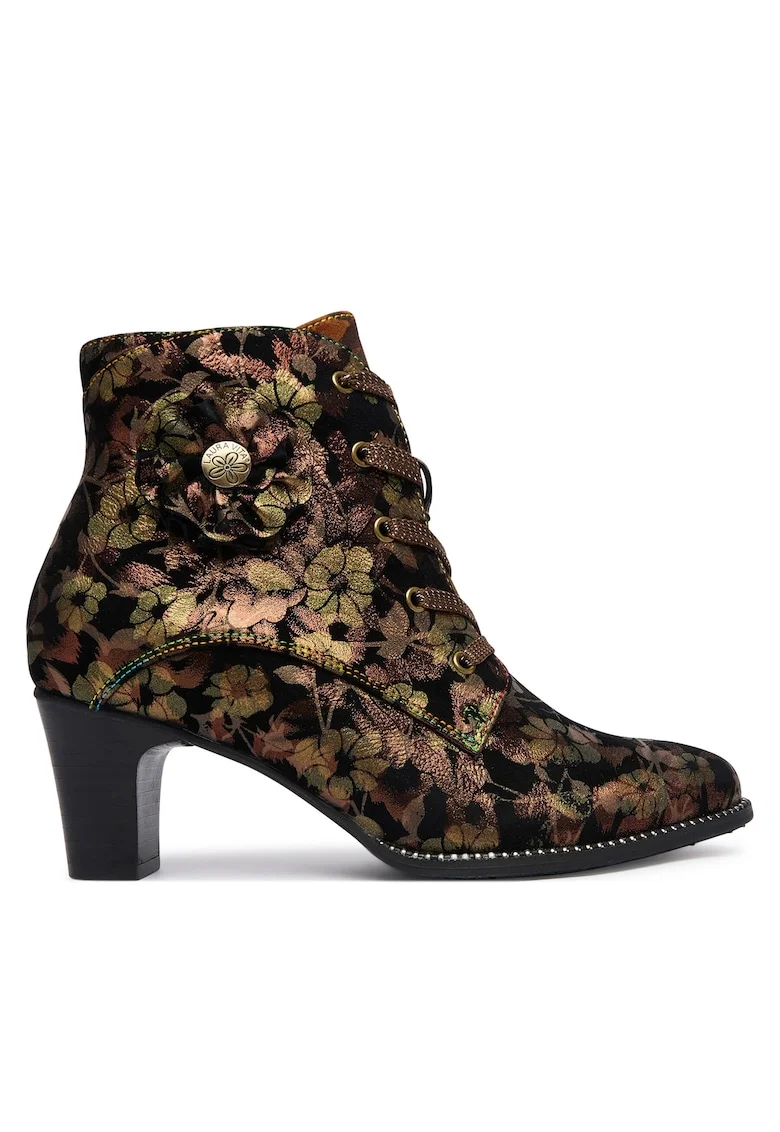 Botine dama  Piele naturala, Bronz, Bronz