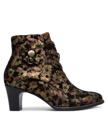 Botine dama  Piele naturala, Bronz, Bronz